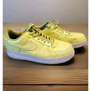 Men's Nike Air Force 1 Neon Yellow Ultraviolet UV VOLT AJ9505 700 Size 12